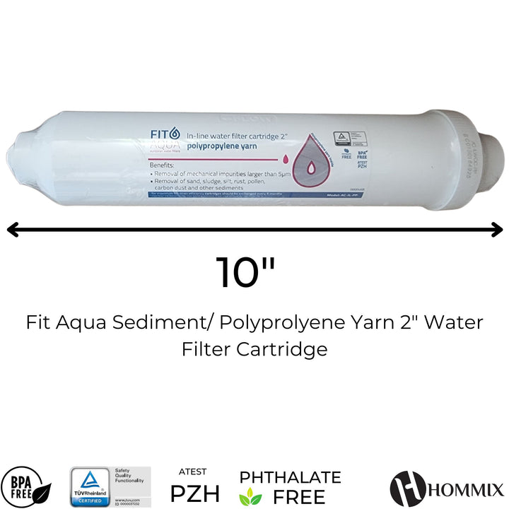 Fit Aqua Sediment/ Polyprolyene Yarn 2" Water Filter Cartridge - Hommix UK