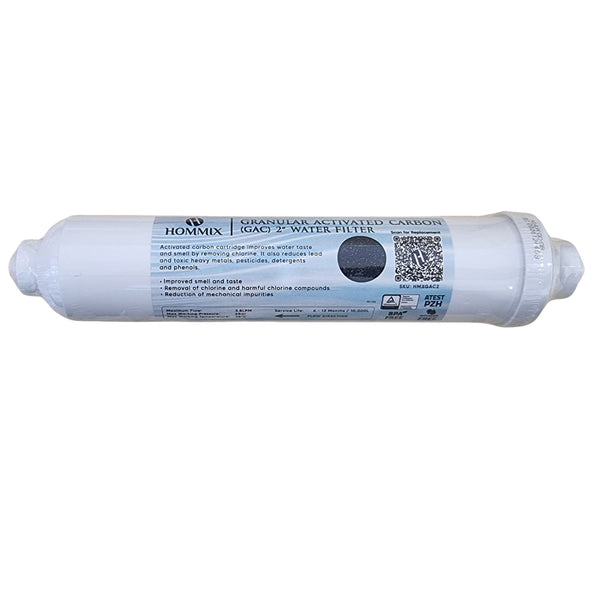 Hommix Granular Activated Carbon (GAC) 2” Water Filter Cartridge - Hommix UK