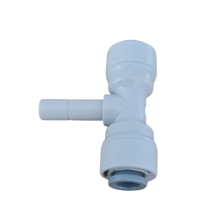 Straight 1/4" Push Fits to 1/4" Stem Tee Connection - Hommix UK