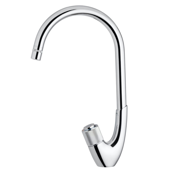 Hommix Rubineta Swan-33 Button Activated Elegant Kitchen Mixer with Flow Control
