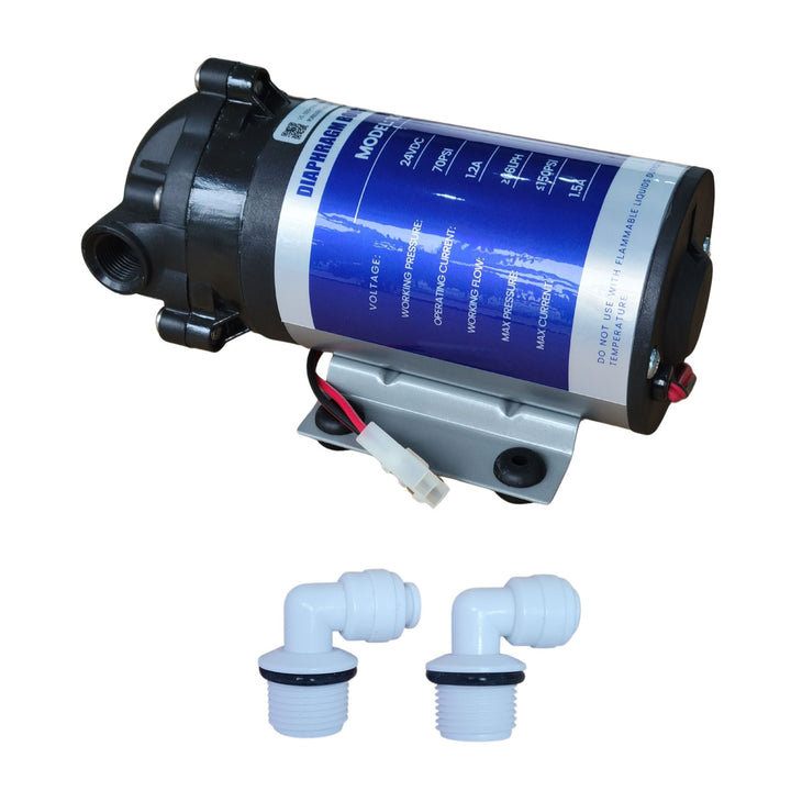 Hommix 50GPD - 75GPD Diaphragm Self Priming Booster Pump for Reverse Osmosis (RO) Systems