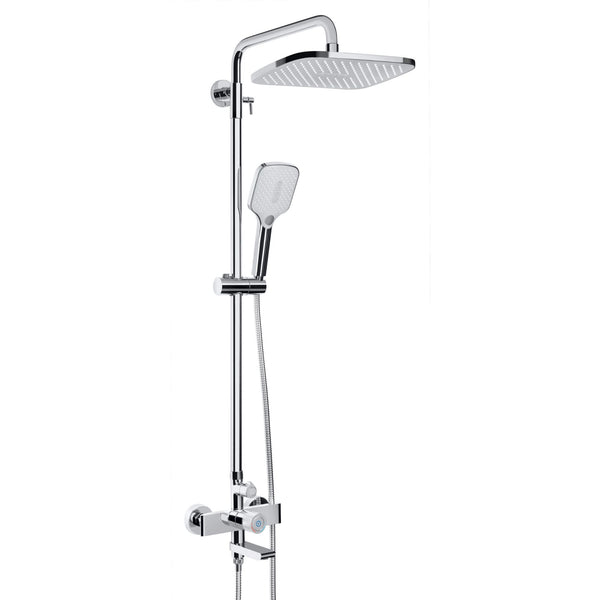Hommix Rubineta Veneto + Easy Push-10 Chrome Shower Set