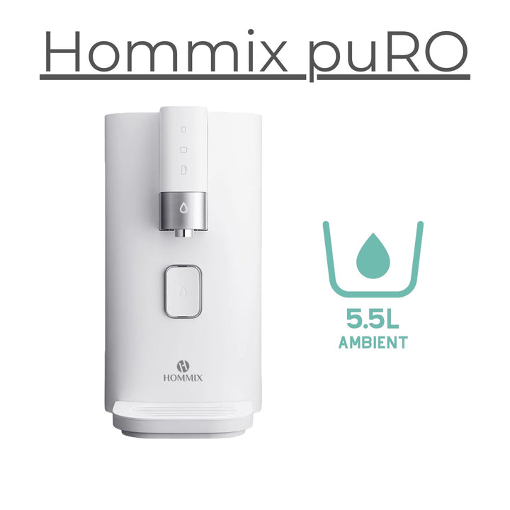 Hommix puRO Countertop Reverse Osmosis Filtration System (Preinstalled Pump)