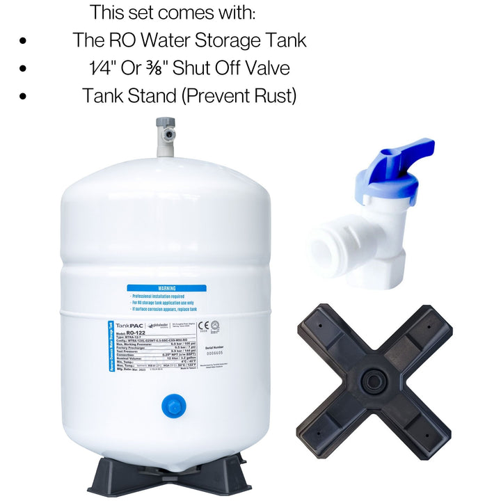 Hommix 2.2 Gallon Reverse Osmosis (RO) Metal Water Storage Tank - Hommix UK