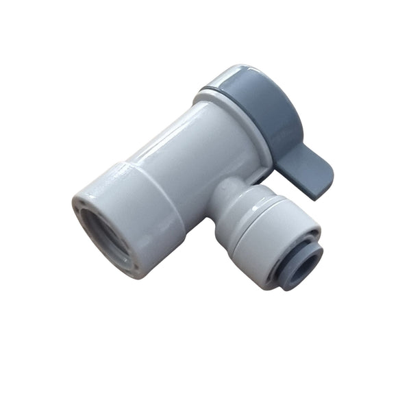 Hommix Double O Ring RO (Reverse Osmosis) Tank Valve 1/4" BSP - 1/4" Push Fitting - Hommix UK