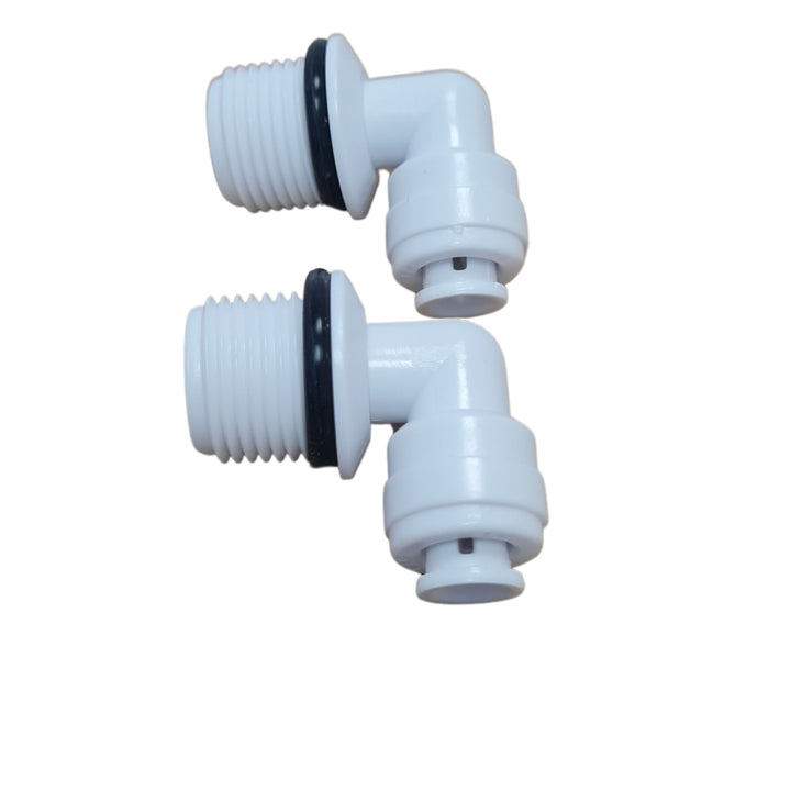 Hommix 1/4" Push Fit to 3/8" Male Thread NPT Elbow For RO Pump - Hommix UK