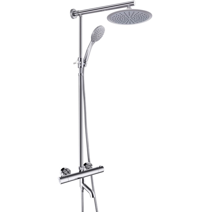 Hommix Rubineta Etna+Thermo-10 Thermostatic Chrome Shower Set - Hommix UK