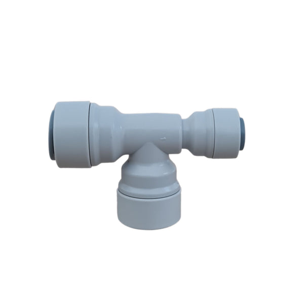 Hommix Double O ring 1/4" Push Fit to 3/8" Push Fit Tee Connector - Hommix UK