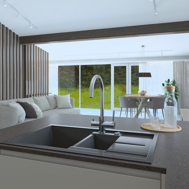 Hommix Verona Chrome 3-Way Tap (Triflow Filter Tap)