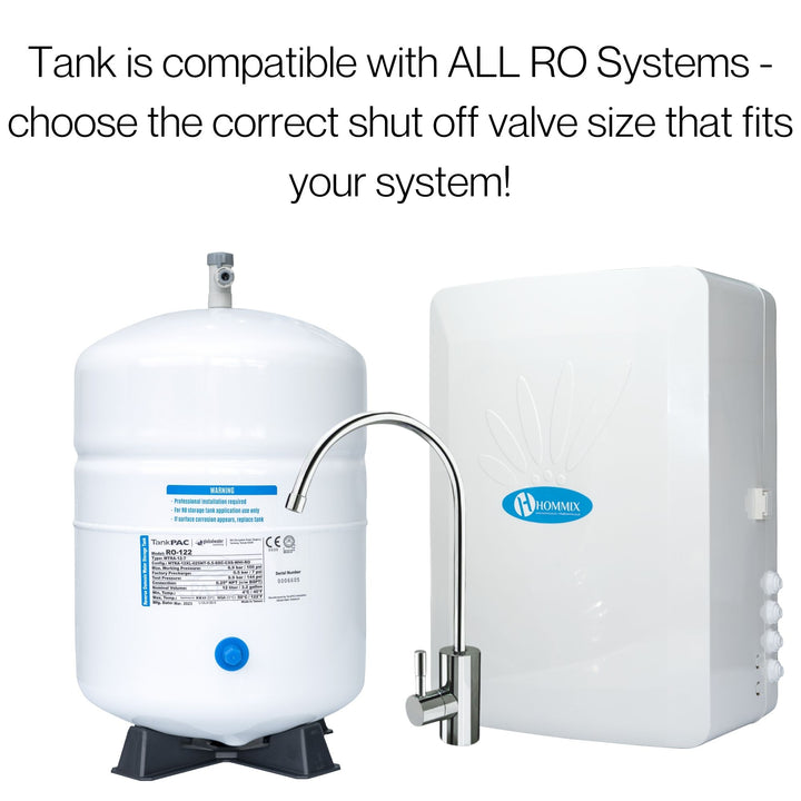 Hommix 2.2 Gallon Reverse Osmosis (RO) Metal Water Storage Tank - Hommix UK