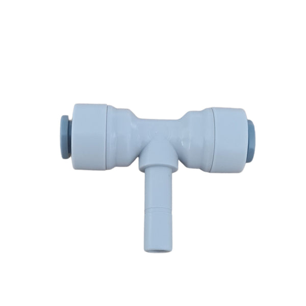 Straight 1/4" Push Fits to 1/4" Stem Tee Connection - Hommix UK