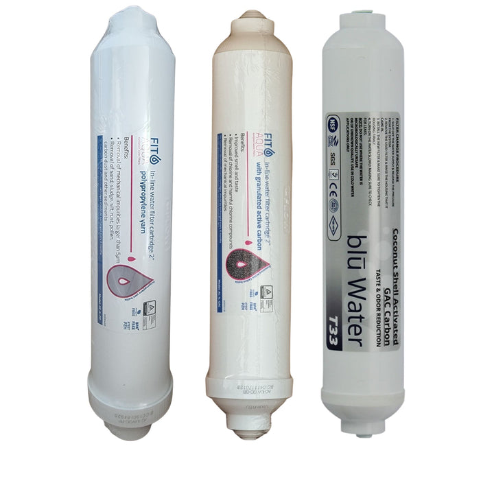 Compact RO 4 Stage Replacement Water Filter Set - Hommix UK
