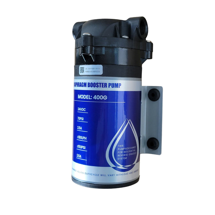 Hommix 400GPD Diaphragm Self Priming Booster Pump for Reverse Osmosis (RO) Systems