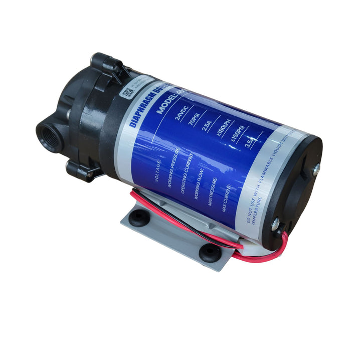 Hommix 400GPD Diaphragm Self Priming Booster Pump for Reverse Osmosis (RO) Systems
