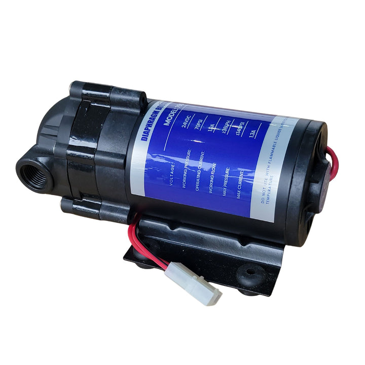 Hommix 50GPD - 75GPD (Small Size) Diaphragm Self Priming Booster Pump for Reverse Osmosis (RO) Systems
