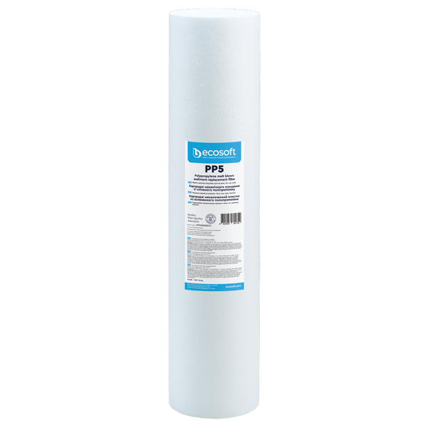 Ecosoft 4.5" X 20" PP Melt Blown Sediment Filter BB20 (5 micron) (CPV45205ECO)