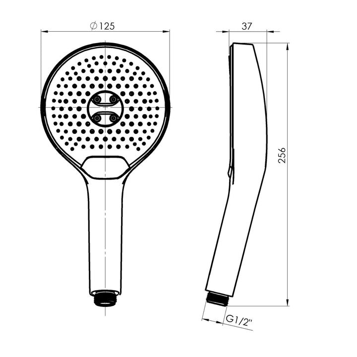 Hommix Rubineta Spoleto Bathroom Shower Head Replacement