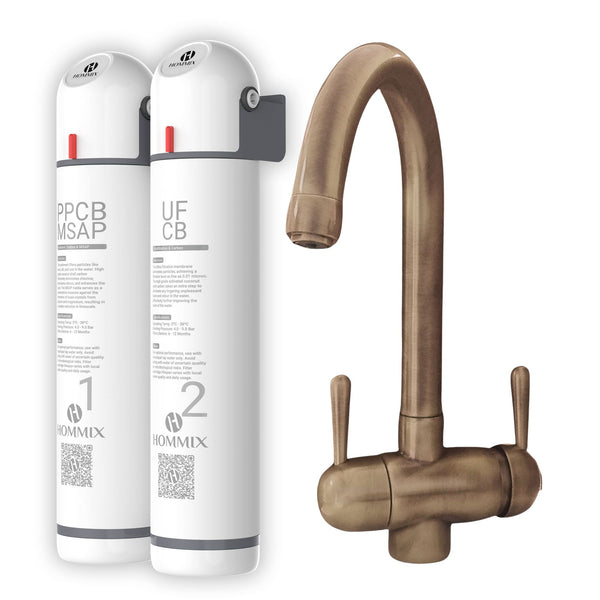 Hommix Ultra UF & Softening Drinking Water Filter with Pardenia Bronze