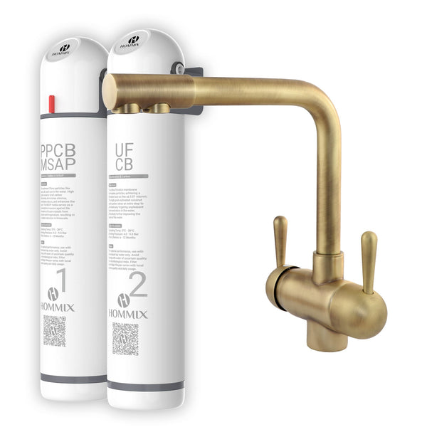 Hommix Ultra UF & Softening Drinking Water Filter with Parma Bronze