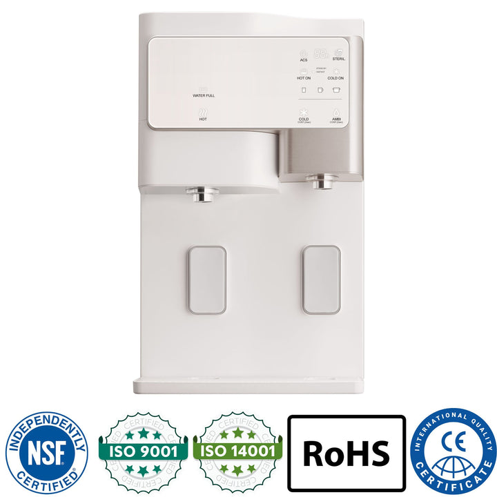 A Hommix sanitRO 3-in-1 Countertop Reverse Osmosis Filtration System in Oatmeal Beige