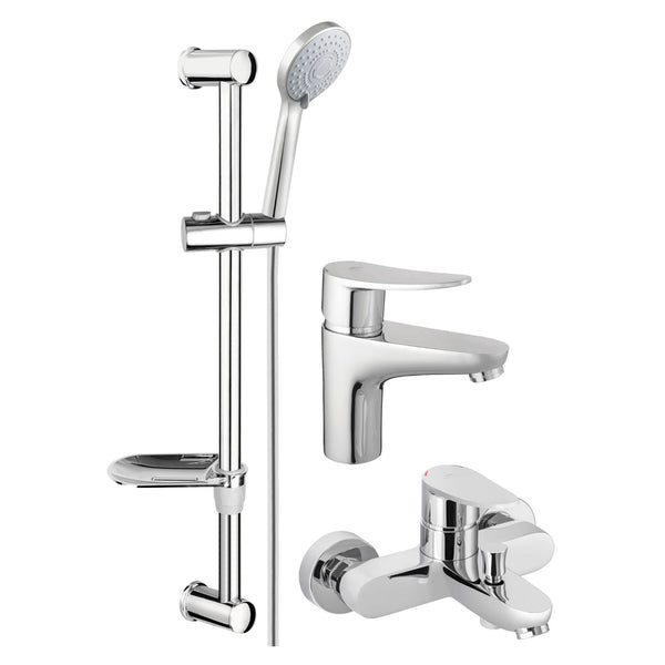Hommix Rubineta Static-10 + Static-18 + Varianta – Slim Shower & Bathroom Set