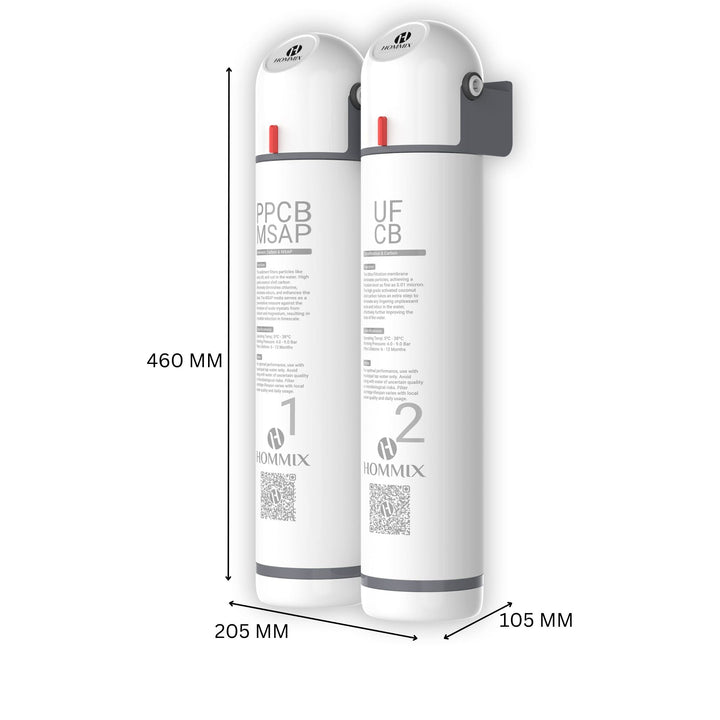 Hommix Ultra UF & Softening Drinking Water Filter with Vega Chrome