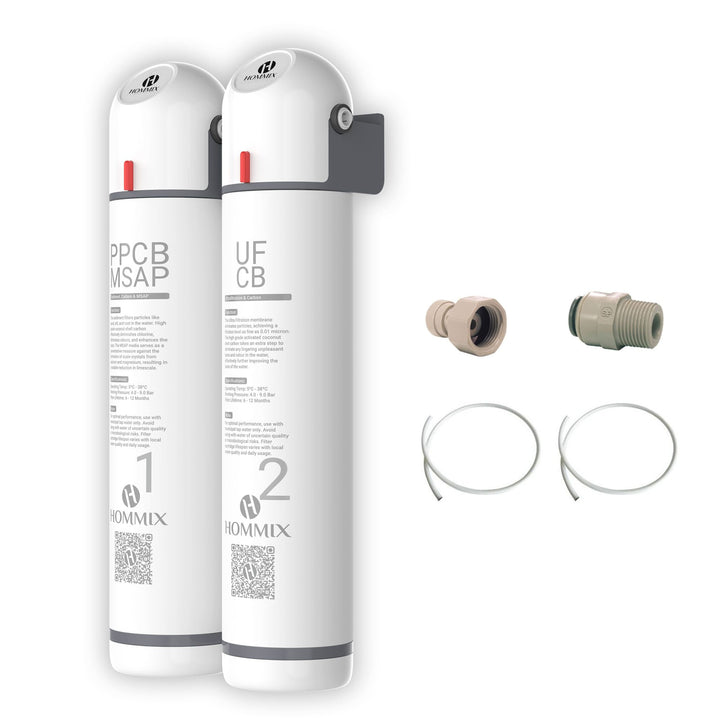 Hommix Ultra UF 5 Stage Drinking Water Filter with Ultrafiltration & Softening with Tap or Inline