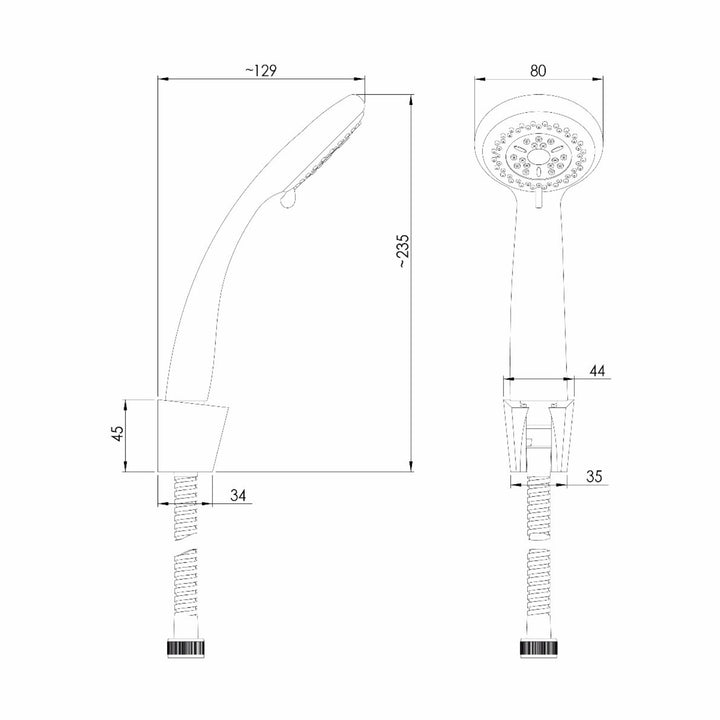 Hommix Rubineta Varianta + Delta Shower Set