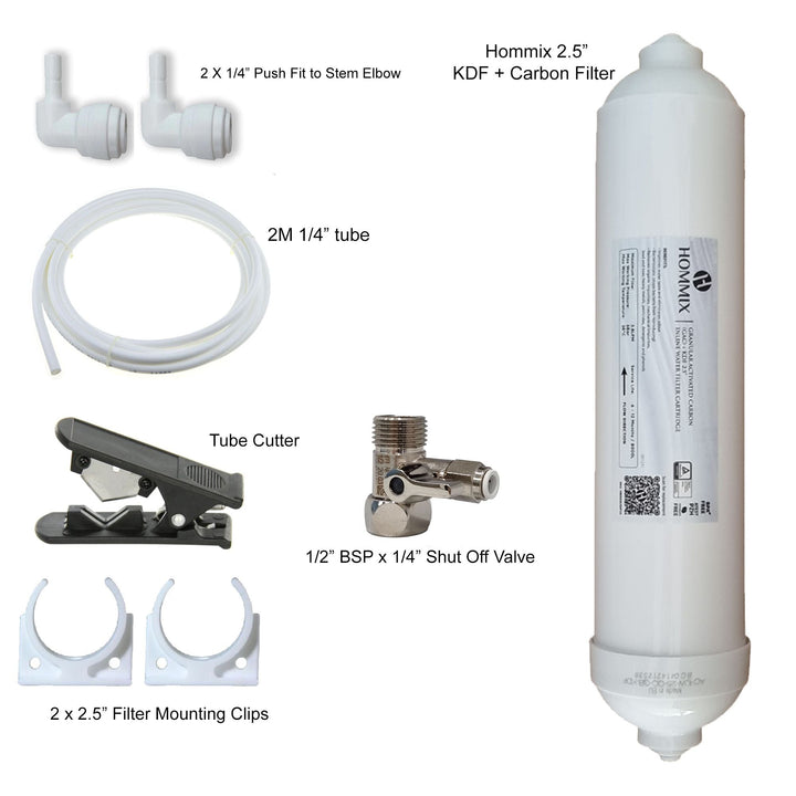 Hommix Vega 3-Way Tap & Advanced Single Filter Under-sink Drinking Water & Filter Kit