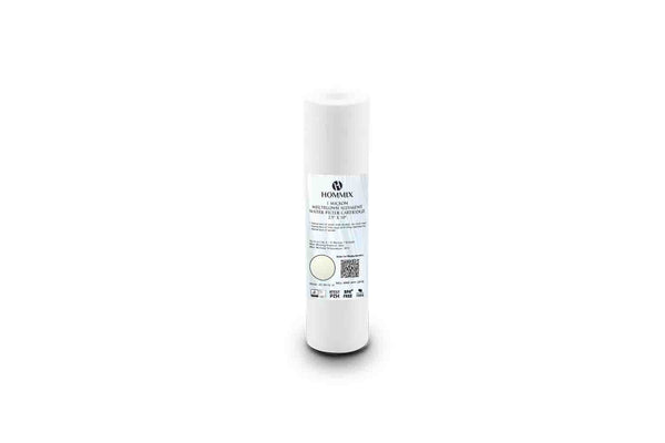 Hommix Meltblown Sediment (1 Micron) Water Filter Cartridge 2.5" x 10"