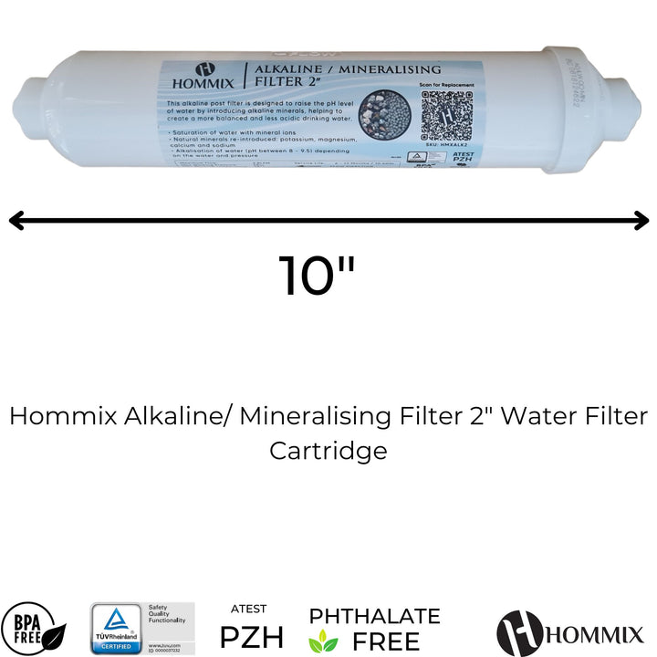 Hommix Alkaline / Mineralising 2” Water Filter Cartridge - Hommix UK