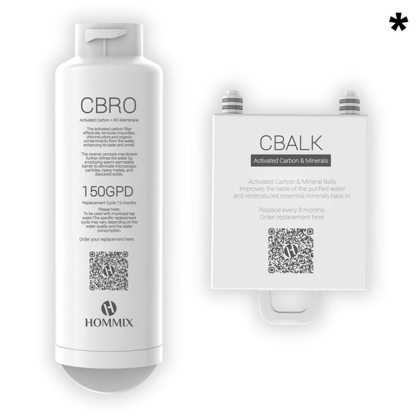 Full Filter Replacement Set for the Hommix ziRO (CBRO + CBALK)