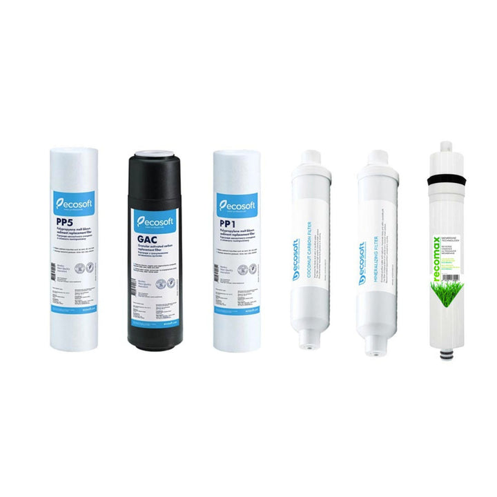 Ecosoft RO6 Full Set Replacement Filters Pack