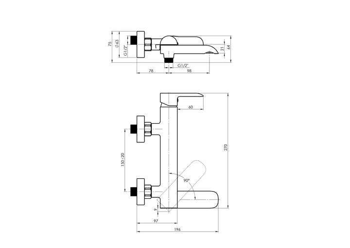 Hommix Rubineta ULTRA-10 Bathroom Mixer & Shower - Hommix UK