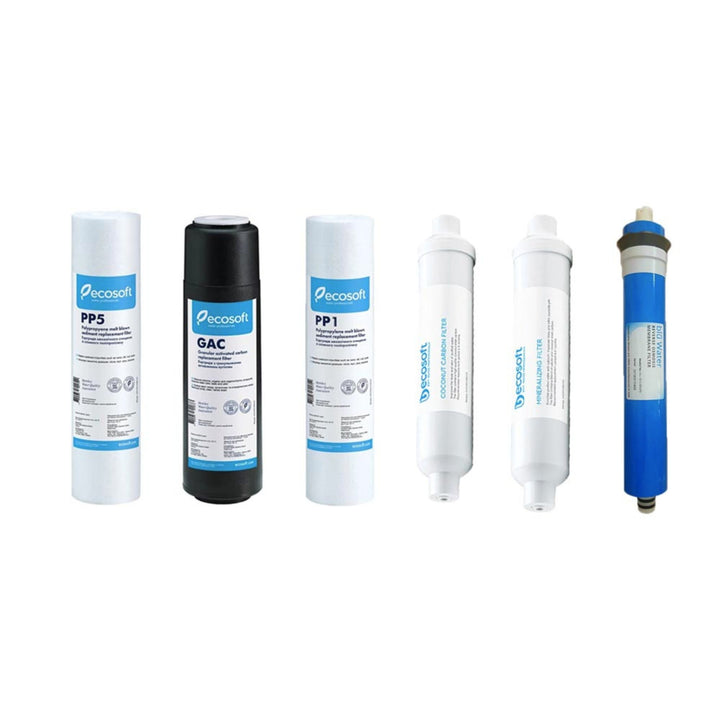 Ecosoft RO6 Full Set Replacement Filters Pack