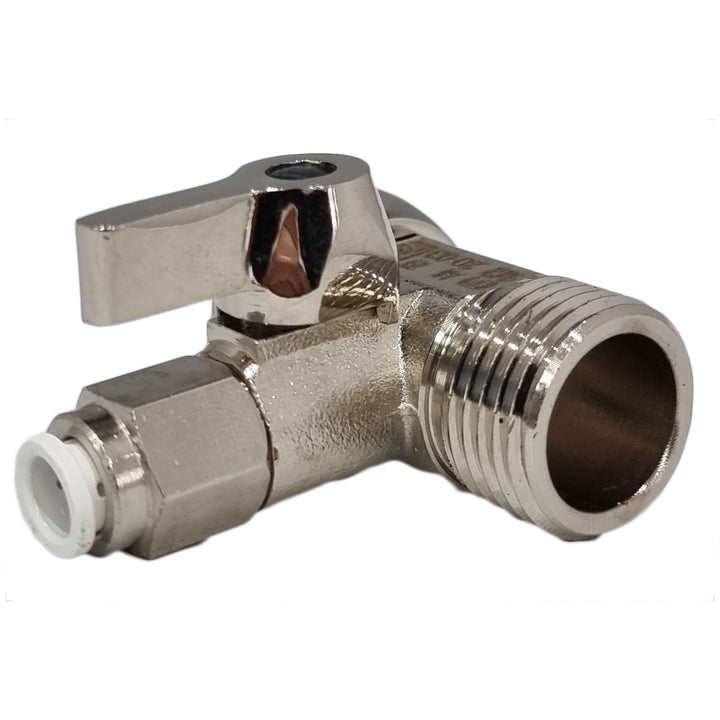 1/2″ Feed In Valve Male & Female - 1/4″ Push Fit (Quick Connect) - Hommix UK