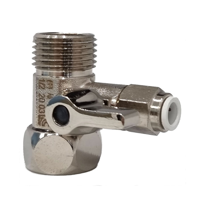 1/2″ Feed In Valve Male & Female - 1/4″ Push Fit (Quick Connect) - Hommix UK