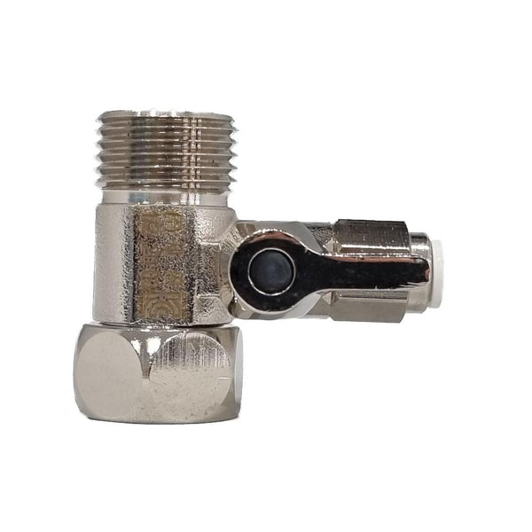 1/2″ Feed In Valve Male & Female - 3/8″ Push Fit (Quick Connect) - Hommix UK