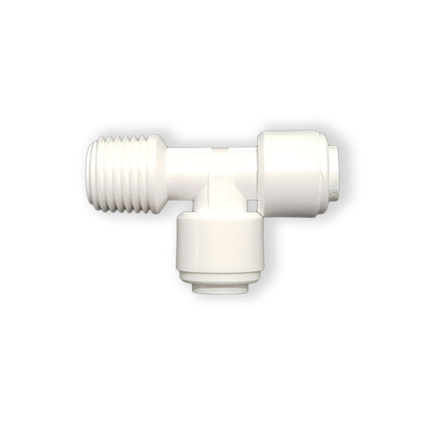 1/4" NPT Male Thread to 1/4" Push Fit Tee Connection - Hommix UK