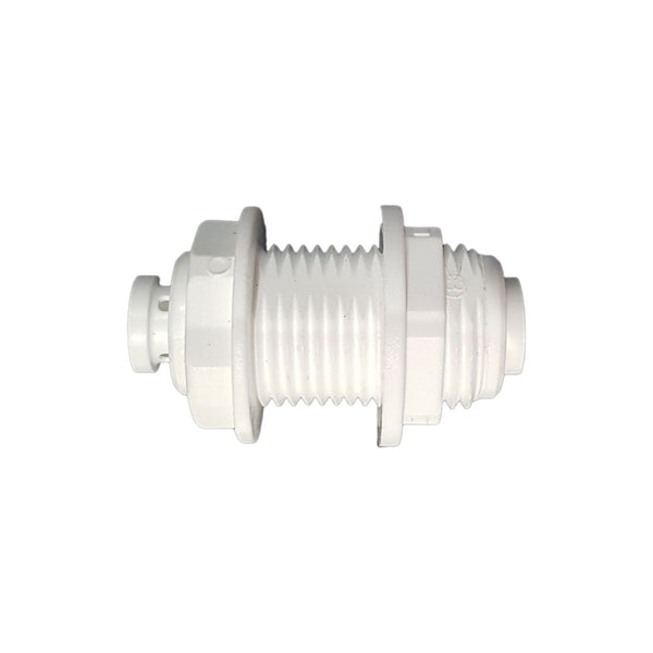 1/4" Push Fit to 1/4" Push Fit Bulk Head Connector - Hommix UK