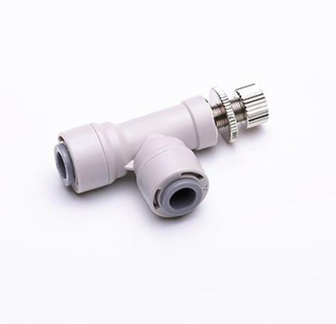 1/4" Push Fit Tee Flow Regulating Valve - Hommix UK