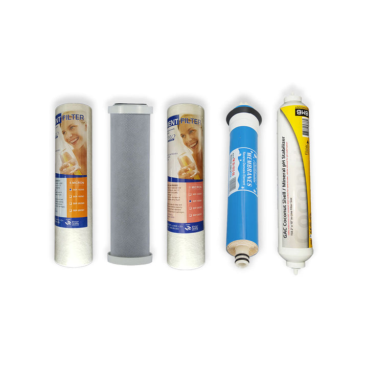 Standard Reverse Osmosis 5 Stage Replacement Water Filter Set - Hommix UK