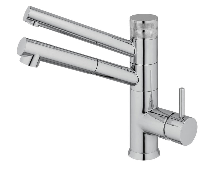 Hommix Sicilia Chrome Pull-Out Spray-Hose 3-Way Tap (Triflow Filter Tap) - Hommix UK