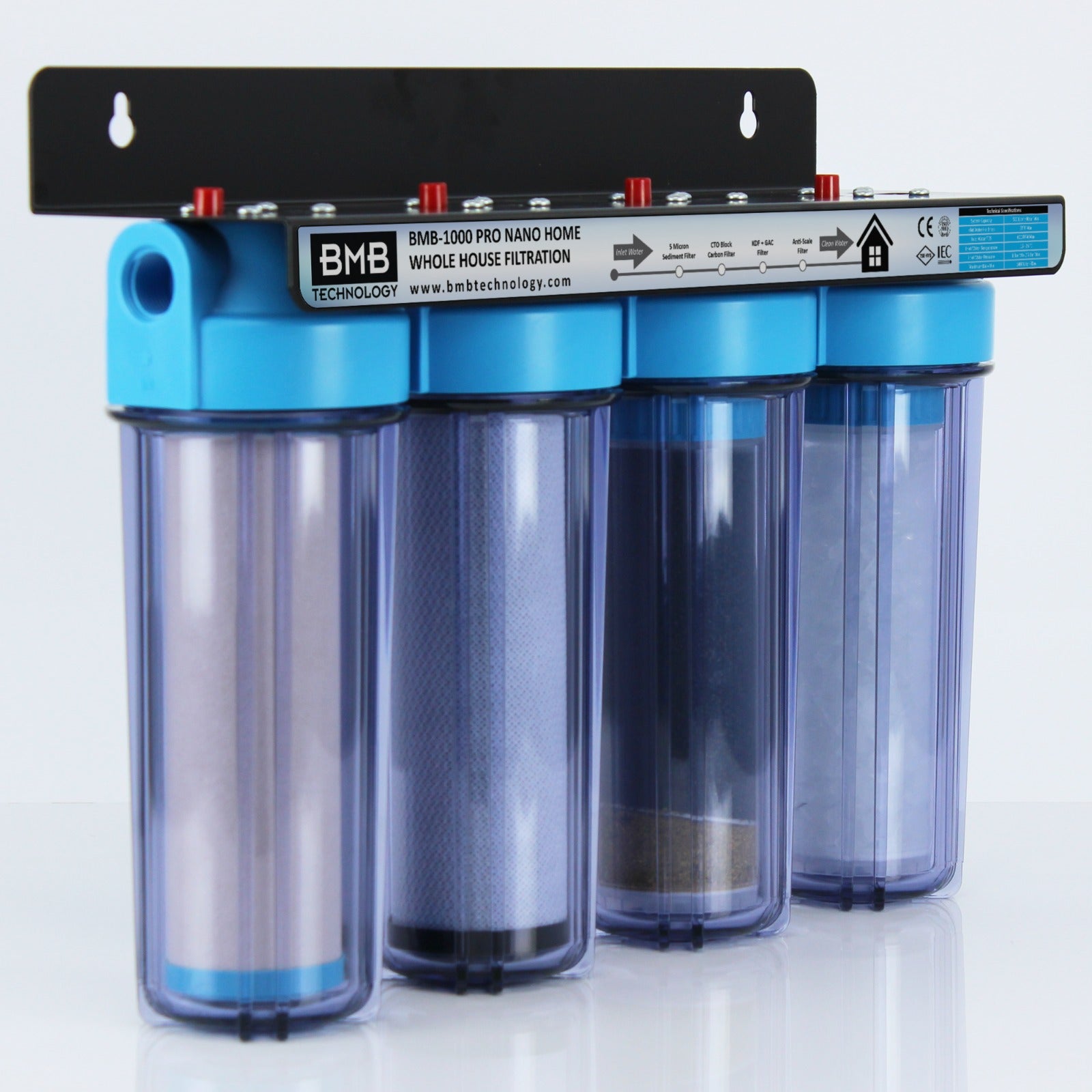 BMB-1000 Hydra Whole House Water Filtration System (Point-of-Entry ...