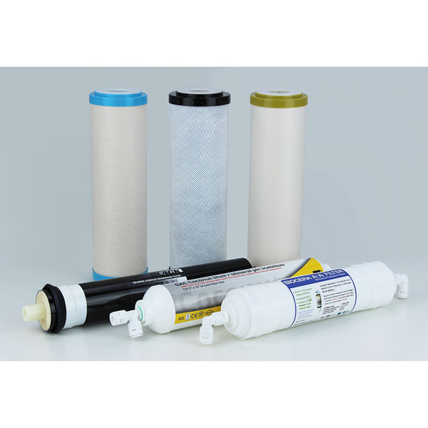 Replacement Filter Set for BMB HP-106 LX PRO - Professional High Pressure 6-Filter Luxury Under Sink RO Water Filter System - Hommix UK