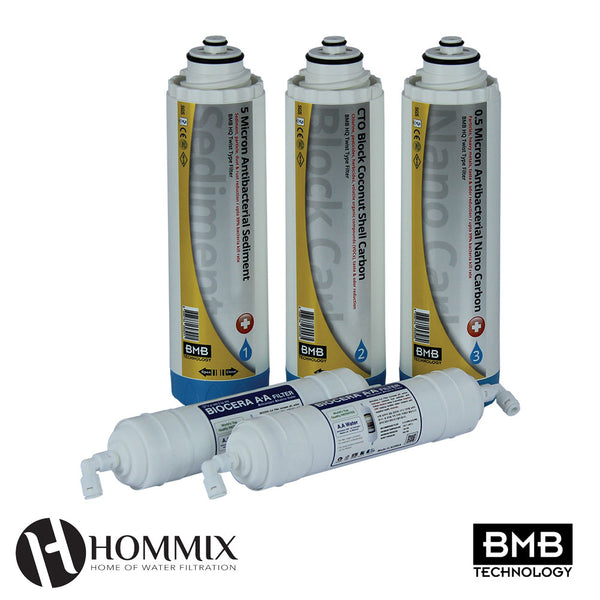 BMB-30 Nova Pro +Biocera - Pre and Post Filter Replacement - 12 Month Pack - Hommix UK