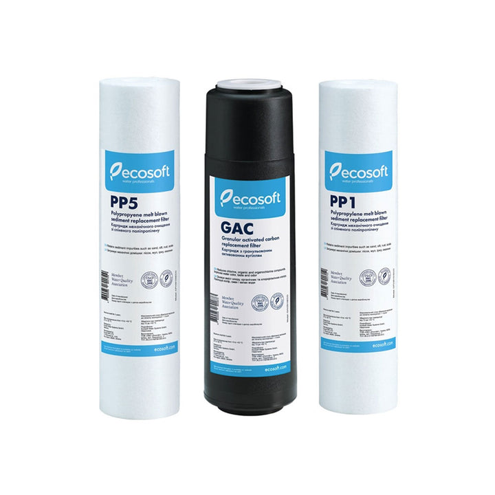 Ecosoft RO5 / RO6 Replacement Filters Pack (Stages 1 - 3) - Hommix UK