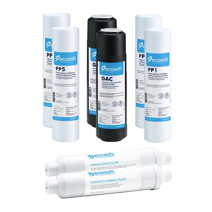 Ecosoft Reverse Osmosis 1 Year Bundle Pack (Reverse Osmosis - RO6 System) - Hommix UK