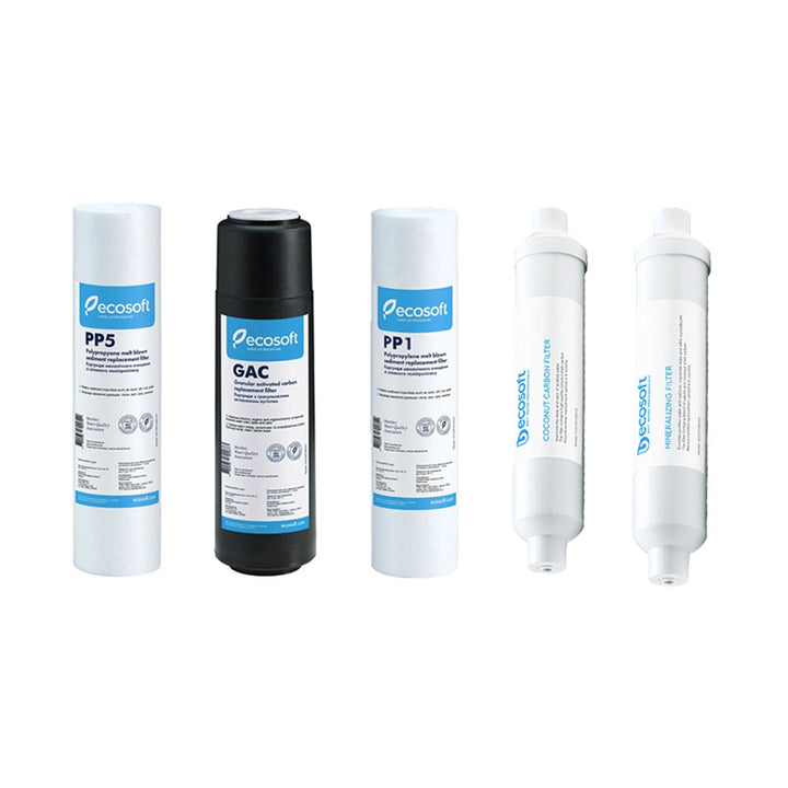 Ecosoft RO6 Pre & Post Replacement Filter Pack - Hommix UK
