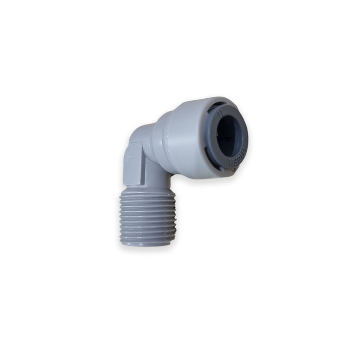 3/8" Push Fit - 3/8" Male Thread Elbow Connector - Hommix UK